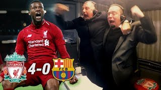 CORNER TAKEN QUICKLY ORIGI  Liverpool 40 Barcelona Commentator Reactions [upl. by Aibat463]