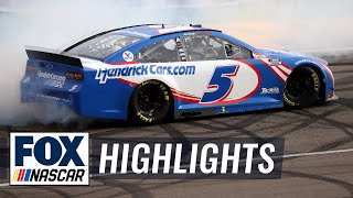 FINAL LAPS Kyle Larson wins first race for Hendrick Motorsports  NASCAR ON FOX HIGHLIGHTS [upl. by Aneehsirk124]