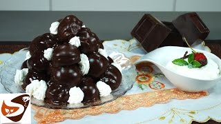 Profiterol al cioccolato semplice e buonissimo  dolci profiteroles recipe [upl. by Domenic]