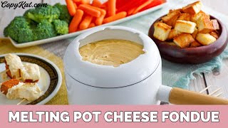 Melting Pot Fondue  Classic Cheese Fondue [upl. by Anerom]