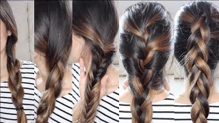 5 Trenzas Básicas y fáciles  Pelo perfecto para el Verano [upl. by Alemak594]