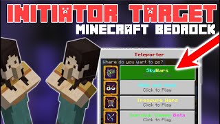 initiator with dialogue Command  Minecraft Bedrock  117  Create a Server GUI  Target Selector [upl. by Dorion718]