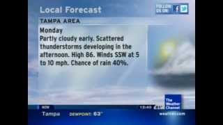 The Weather Channel  Local on the 8s for Tampa FL [upl. by Biles167]