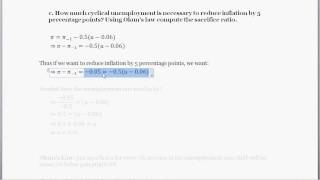 Macro Problem  TradeOff Between Inflation Unemployment and GDP [upl. by Pegg]