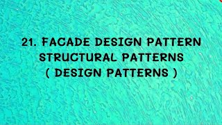 21 Facade Design Pattern  Structural Patterns DP [upl. by Nila]