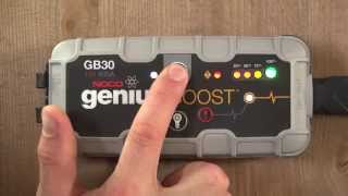 How To Jump Start A Car Battery  NOCO Genius Boost GB30 UltraSafe Lithium Jump Starter [upl. by Yblek]