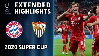 FC Bayern Munich vs Sevilla  2020 Super Cup Extended Highlights  UCL on CBS [upl. by Fairleigh]