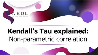 Kendalls Tau explained Nonparametric correlation Excel [upl. by Glogau132]