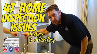 47 Home Inspection Issues in Under 3 Minutes [upl. by Annagroeg84]