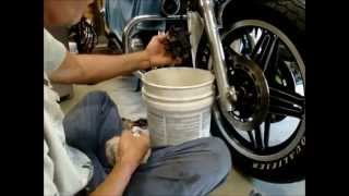 Motorcycle Brake Pad Change  Fixing Sticking Brakes  How To [upl. by Estel819]