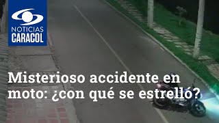 Misterioso accidente en moto ¿con qué se estrelló [upl. by Iram]