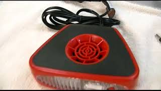 Harbor Freight  12 Volt Auto Heater  Defroster With Light Review [upl. by Seniag]