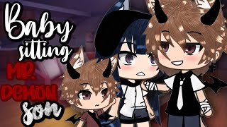 Babysitting Mr Demon Son  Original Gacha Life Mini Movie [upl. by Treiber896]