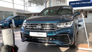 New Volkswagen TIGUAN 2021 Facelift  IQ LED lights ambient lights amp digital cockpit RLine [upl. by Ecitnirp]