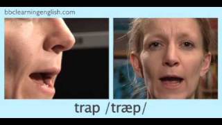 English Pronunciation 👄 Short Vowel  æ  ‘trap’ ‘stamp’ amp ‘back’ [upl. by Ranchod]