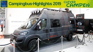 Die CampingbusHighlights des Caravan Salons Düsseldorf 2019  Clever Campen [upl. by Grayce932]