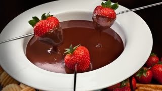 Easy Chocolate Fondue  How to Make The Easiest Way [upl. by Intosh106]