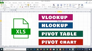 Excel VLOOKUP  HLOOKUP  PIVOT TABLE  PIVOT CHART Tutorial  PART 2 [upl. by Iggem]