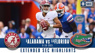 1 Alabama vs 11 Florida Extended Highlights  CBS Sports HQ [upl. by Drofdeb]