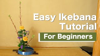 Easy Ikebana For Beginners  Ikebana Lesson  Ikebana Master Rijo [upl. by Anujra971]