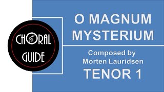 O Magnum Mysterium  TENOR 1 Lauridsen [upl. by Fred993]