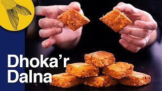 Dhokar Dalna Recipeâ€”Noboborsho Specialâ€”Bengali NiramishVegetarian Recipe [upl. by Laurence870]