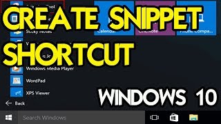 HOW TO USE THE SNIPPING TOOL SHORTCUT  WINDOWS 10 TUTORIAL [upl. by Melone]