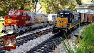 Backyard Large Scale Railroading G Gauge Freight Trains 10132019 [upl. by Tandie]