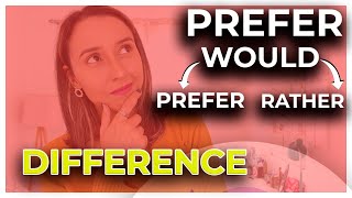 Difference Between Prefer  Would Prefer  Would Rather [upl. by Elad778]