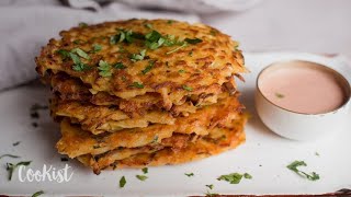 Grated potato fritters ready in a few minutes [upl. by Ycal850]