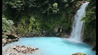 Rio Celeste Waterfall Costa Rica [upl. by Kidder]