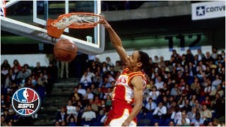 5foot7 Spud Webb wins 1986 NBA Slam Dunk Contest  ESPN Archive [upl. by Karlow]