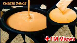 EASY HOMEMADE CHEESE SAUCE RECIPE  NACHO CHEESE SAUCE RECIPE  How To Make Nacho Cheese Sauce [upl. by Aifas]