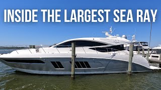 Touring the MOTHER OF ALL SEA RAYS  1500000 Sea Ray L650 Yacht Tour [upl. by Oag]