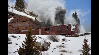 Cumbres and Toltec Rotary snowplow part 2 Assault on Cumbres Pass [upl. by Ised590]