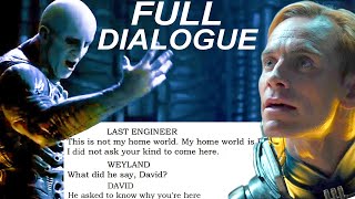 Deleted Engineer Dialogue FULLY TRANSLATED from the Script of Prometheus [upl. by Cymbre47]