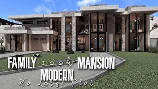 Modern Family Mansion 100k Roblox Bloxburg  No Large Plot [upl. by Albemarle303]