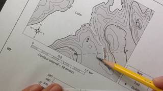 How to Draw Cross Section Topographic Profiles [upl. by Calendra]