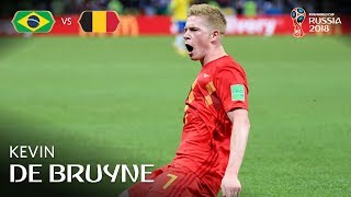 Kevin DE BRUYNE Goal – Brazil v Belgium – MATCH 58 [upl. by Shanon]