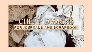 DIY Cheap and Recycled Designs for Journals and Scrapbooks  Vintage [upl. by Elades]