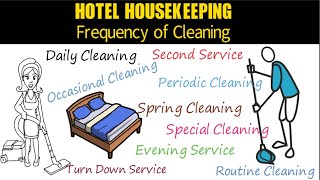 Hotel Housekeeping Cleaning Frequency [upl. by Arykat427]