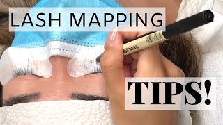 Eyelash Extension Mapping Tips [upl. by Nej]