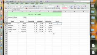 Excel  Calculating Discounts [upl. by Lonna]