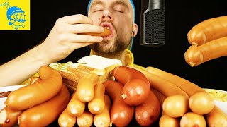 ASMR Very Popular German Sausages Sausage Mukbang 🇩🇪 [upl. by Ahsoek]