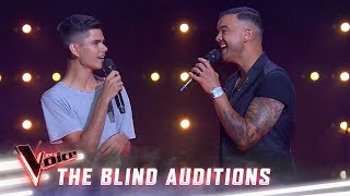 The Blind Auditions Guy and Budjerah sing Climb Every Mountain  The Voice Australia 2019 [upl. by Tonl305]