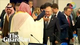 Putin and Saudi crown prince highfive at G20 summit [upl. by Oeht195]