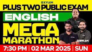 Plus Two Public Exam English  Mega Marathon  Xylem Plus Two [upl. by Cassandry]