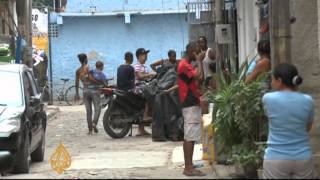 Favela gun battle rocks Brazil protests [upl. by Artim]