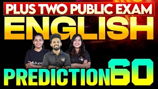 Plus Two Public Exam English  Prediction 60  Eduport Plus Two [upl. by Enyrhtak]