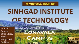 SINHGAD INSTITUTE OF TECHNOLOGY LONAVALA CAMPUS Dont miss start and end a Virtual Tour STES [upl. by Swane]